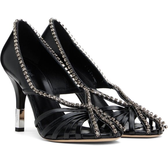 Chloé Black leather Leonie Heels pumps size 37.5